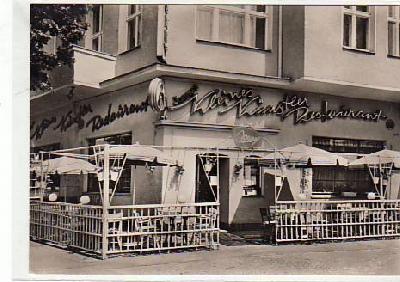 Berlin Wilmersdorf-Halensee Kleines Künstler-Restaurant ca 1960