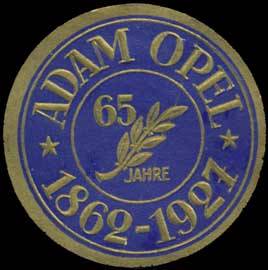 65 Jahre Adam Opel