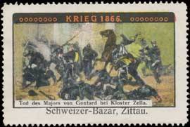 Tod des Majors von Contard bei Kloster Zella (Krieg 1866)