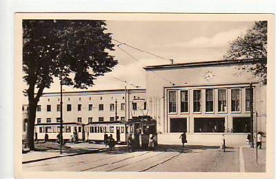 Dessau Strassenbahn Bahnhof 1954