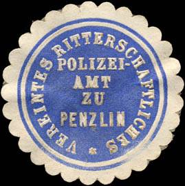 Vereintes Ritterschaftliches Polizei - Amt zu Penzlin