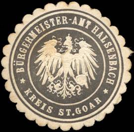 Bürgermeister - Amt Halsenbach - Kreis St. Goar