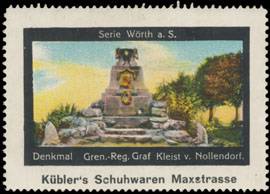 Denkmal Grenadier Regiment Graf Kleist von Nollendorf in Wörth a. S.