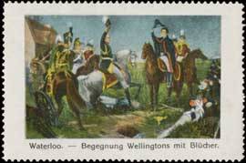 Schlacht von Waterloo - Begegnung Wellingtons mit Blücher
