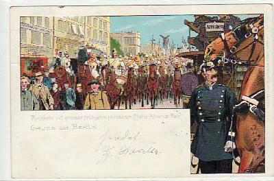 Berlin Kreuzberg Militär Parade 1899
