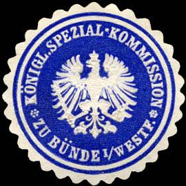 Königliche Special - Kommission zu Bünde in Westfalen