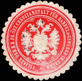 Filiale der Kaiserlich Königlich Preussisch Österreichischen Creditanstalt für Handel & Gewerbe in Brünn