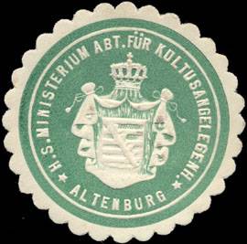 Herzoglich sächsische Ministerium für Kultusangelegenheiten - Altenburg