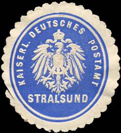 Kaiserliches Deutsches Postamt - Stralsund