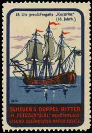 Schiff: Die preußische Fregatte Kurprinz
