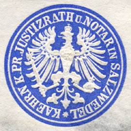 Königlich Preussischer Justizrath und Notar in Salzwedel - Kaehrn
