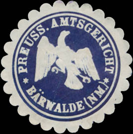 Pr. Amtsgericht Bärwalde (Neumark)