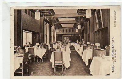 Berlin Mitte Restaurant Hotel der Fürstenhof 1911