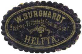 W. Burghardt Bezirks-Vers.-Commissar
