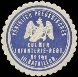 K.Pr. Kulmer Infanterie-Regiment No. 141, III. Bataillon