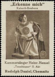 Kammersänger Heinrich Hensel in Tannhäuser (Richard Wagner)