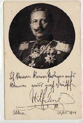 Adel,Monarchi Privat-Ganzsache Deutsches Reich 1914