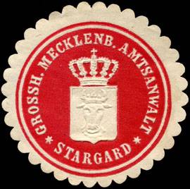 Grossherzoglich Mecklenburgische Amtsanwalt - Stargard