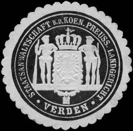 Staatsanwaltschaft bei dem Koeniglich Preussischen Landgericht - Verden