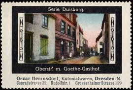 Oberstraße mit Goethe-Gasthof