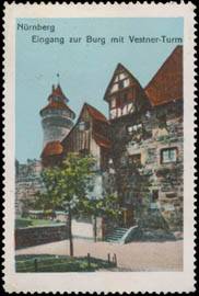 Eingang zur Burg mit Vestner-Turm