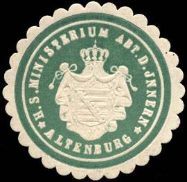 Herzoglich sächsische Ministerium Abteilung des Innern - Altenburg