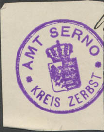 Amt Serno Kreis Zerbst