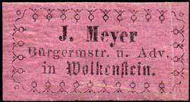 J. Meyer Bürgermeister und Advokat in Wolkenstein