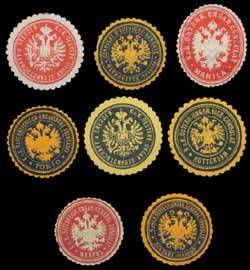 Österreich Konsulat Sammlung Siegelmarken