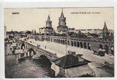 Berlin Friedrichshain Oberbaumbrücke ca 1915