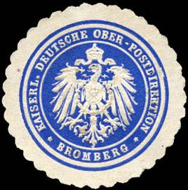 Kaiserliche Deutsche Ober - Postdirektion - Bromberg