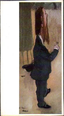 Edgar Degas - Rauchender Mann