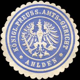 Königlich Preussisches Amts - Gericht - Ahlden