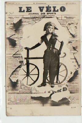 Ak als Zeitung Le Velo ca 1900 Fahrrad