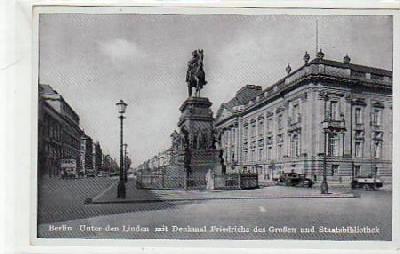 Berlin Mitte Unter den Linden Bibliothek ca 1940