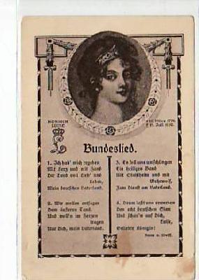 Adel Monarchie Königin Luise Liederkarte Bundeslied