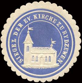 Siegel der Evangelischen Kirche zu Rydzewen