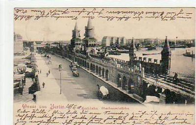 Berlin Friedrichshain Oberbaumbrücke 1902