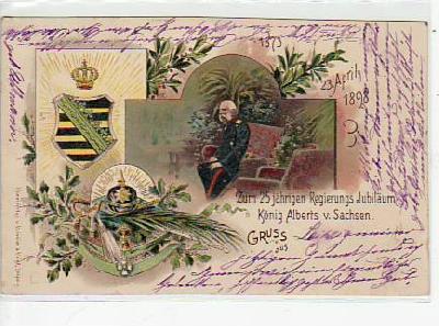 Adel Monarchie König Albert von Sachsen 1898