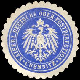 Kaiserliche Deutsche Ober - Postdirektion - Chemnitz
