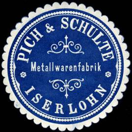 Metallwarenfabrik Pich & Schulte - Iserlohn