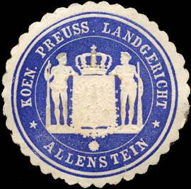 Koeniglich Preussische Landgericht - Allenstein