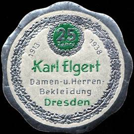 25 Jahre Karl Elgert Damen - und Herrenbekleidung - Dresden