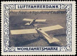 Prinz Friedrich Sigismund Eindecker Flugzeug