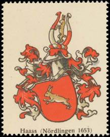 Haass (Nördlingen 1653) Wappen