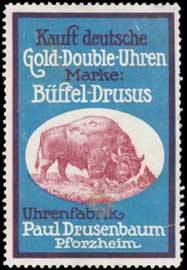 Gold-Double-Uhren Marke Büffel-Drusus