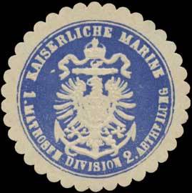 K. Marine 1. Matrosen-Division 2. Abtheilung