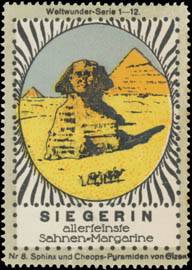 Sphinx und Cheops-Pyramiden von Gizeh