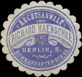 Rechtsanwalt Richard Haenschke