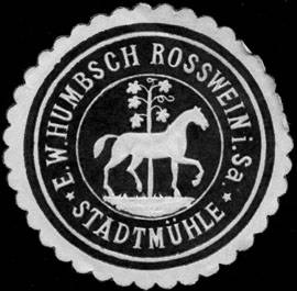 Stadtmühle - E.W. Humbsch - Rosswein in Sachsen